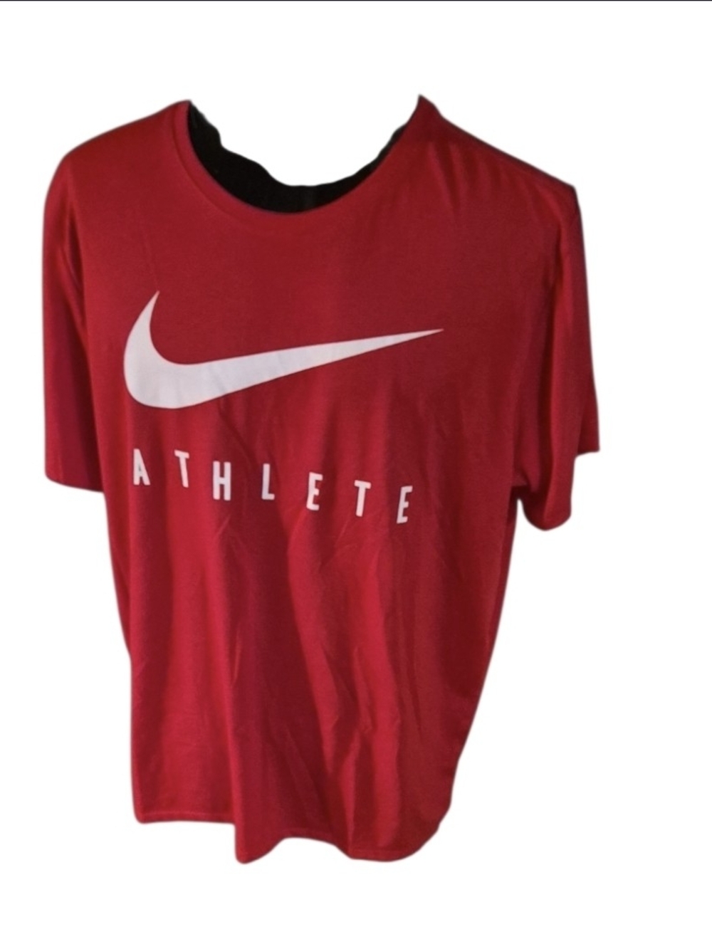 Nike Red 'Athlete' Short Sleeve Tee